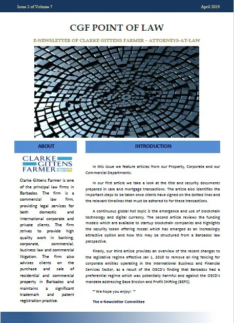 CGF Newsletter April 2019 Cover Image